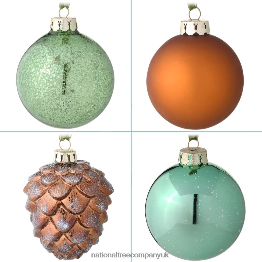 decoration | National Tree Company 20-Piece Christmas Tree Ornament Set Alpine Collection F2L4F586